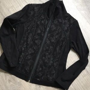 Lace Zip Top